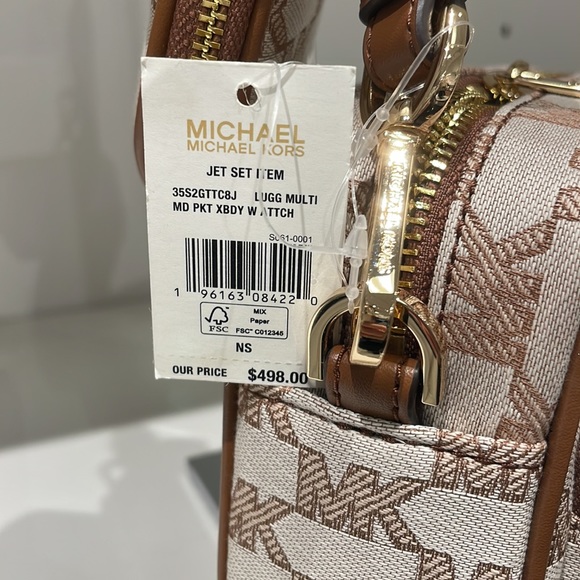 Michael Kors Jet set travel crossbody tech pouches AirPods case - Picture 5 of 5